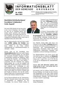 Informationsblatt der Gemeinde Grünbach Nr. 4/2021