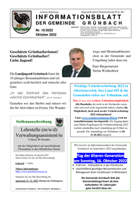 Informationsblatt Nr. 12/2022